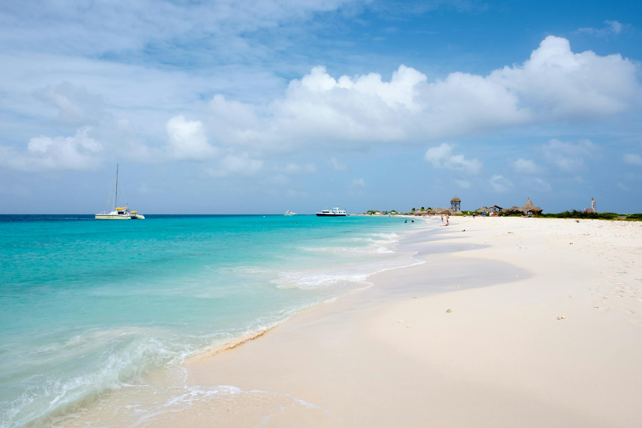 Sailing yacht anchored at The Baths, Virgin Gorda, BVI